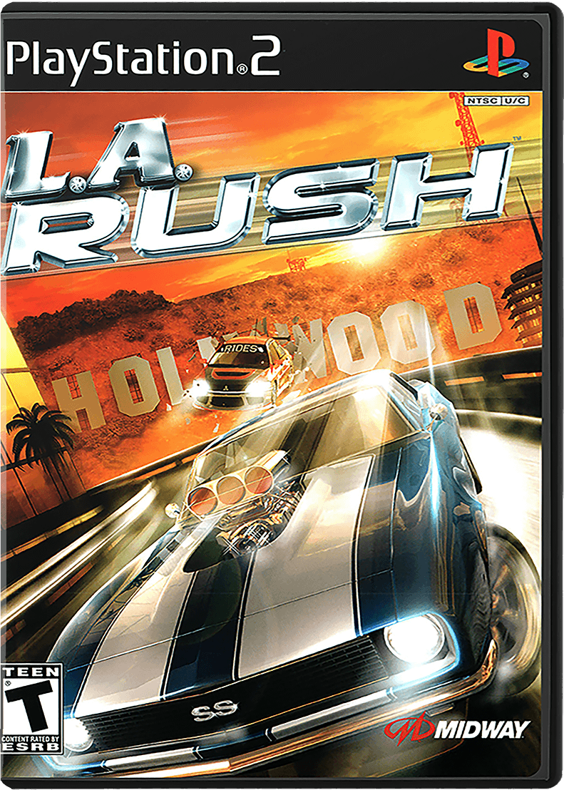 LA Rush box art for Playstation 2